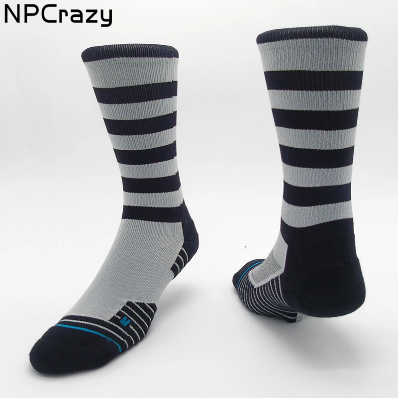 Socks Compression Striped Sock for Men TRAINING CREW Socks Men Breathable Performance Mesh