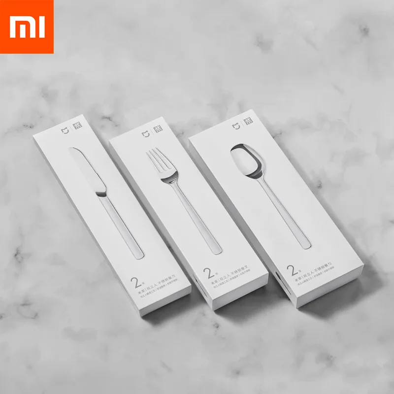 Ceny Nowy Xiaomi Mijia ze stali nierdzewnej stalowa zastawa stołowa jakości wysokiej jakości noże do steków łyżka widelec kolacja obiadowy gospodarstwa domowego sztućce