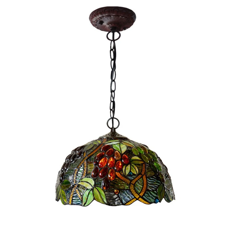 Скандинавская винтажная Витражная лампа Tiffanylamp Европейский деревенский садовый