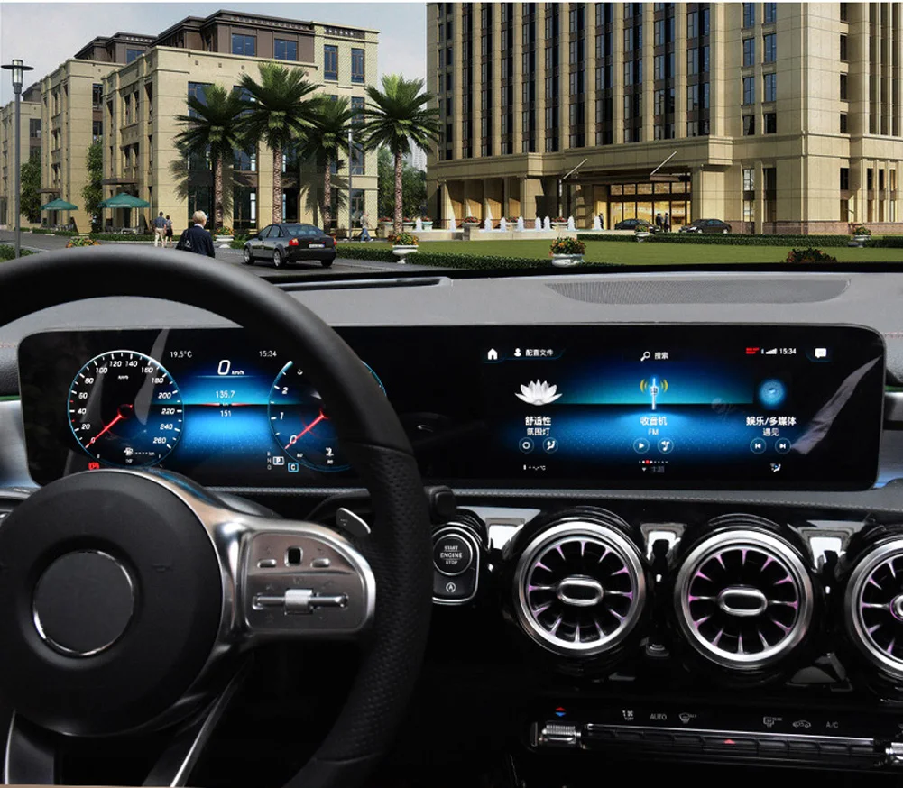 para Mercedes Benz Painel de Navegação do Carro Classe A200 A220 A250 Instrumento Membrana Vidro Temperado Protetor Filme Uma W177 V177 A180 3 a180 a200 a220 a250 painel de navegação