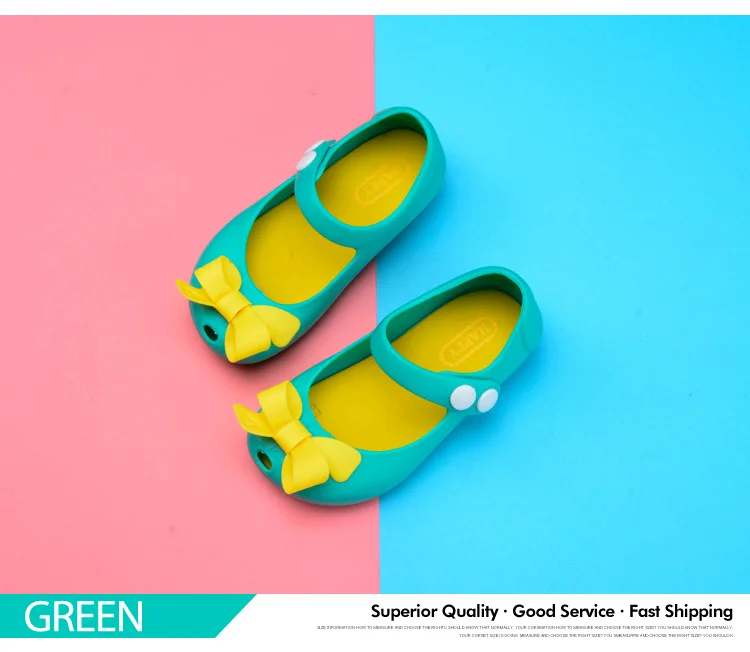 Kids Garden Shoes 2018 New Girls Sandals Jelly Crystal Waterproof Children Shoes Girl Slippers Summer Bowknot Princess Shoes 578 578 (6)