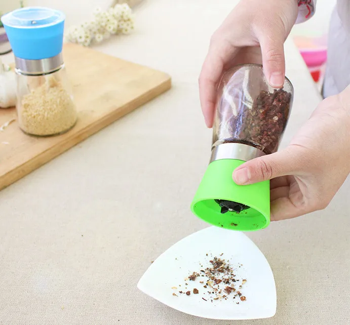 Ручная мельница для перца соли специй стекла и керамики|cooking tools|salt glassspice tools |