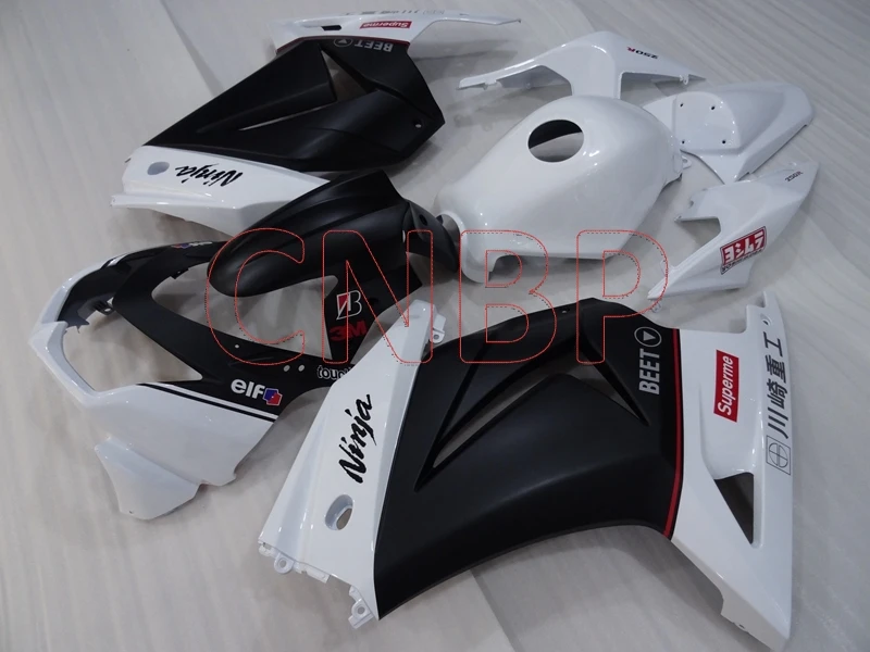 

Fairings Ninja 250R 2008 - 2014 White Black Fairing Ninja 250R 2014 Fairing Kits for Kawasaki Zx250r 13 14 no paint