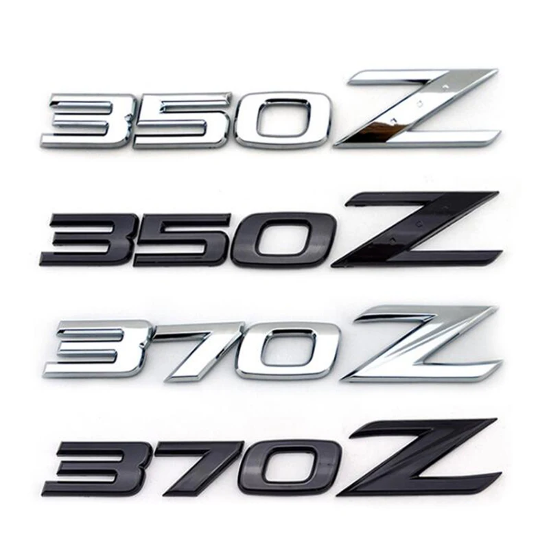 Для Nissan 370Z ABS хром с черной задней эмблемой логотип значок стикер Стайлинг