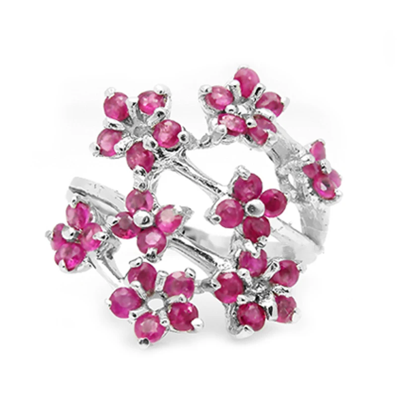 2017 Qi Xuan_Fashion Jewelry_Red Stone Simple Elegant