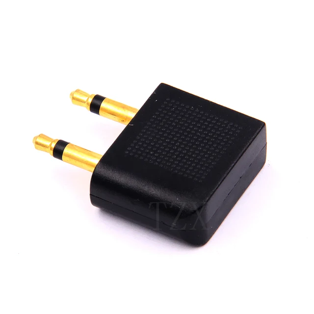 10pcs/lot Portable Aircraft aviation headset conversion plug 3.5mm