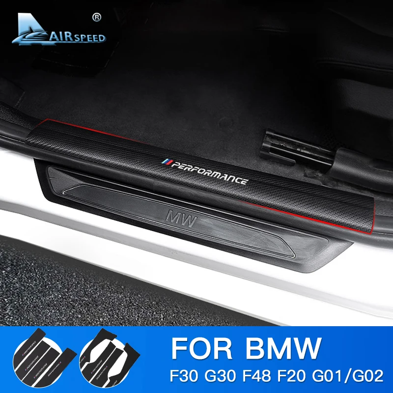 Kopen Airspeed M Prestaties voor BMW F30 F20 G30 F48 G01 G02 Accessoires Auto Instaplijsten Protector Guards Stickers Koolstofvezel PU Trim