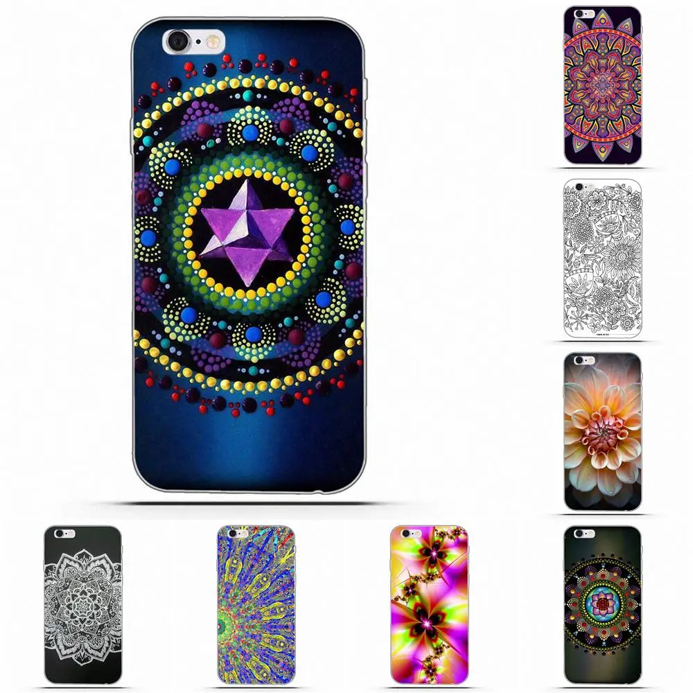 High Quality Soft Back For Xiaomi Redmi 5 4A 3 3S Pro Mi4 Mi4i Mi5 Mi5S Mi Max Mix 2 Note 4 Plus Painting Mandala Flower | Мобильные