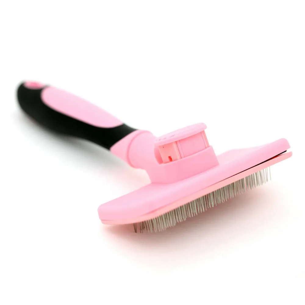 pink dog brush