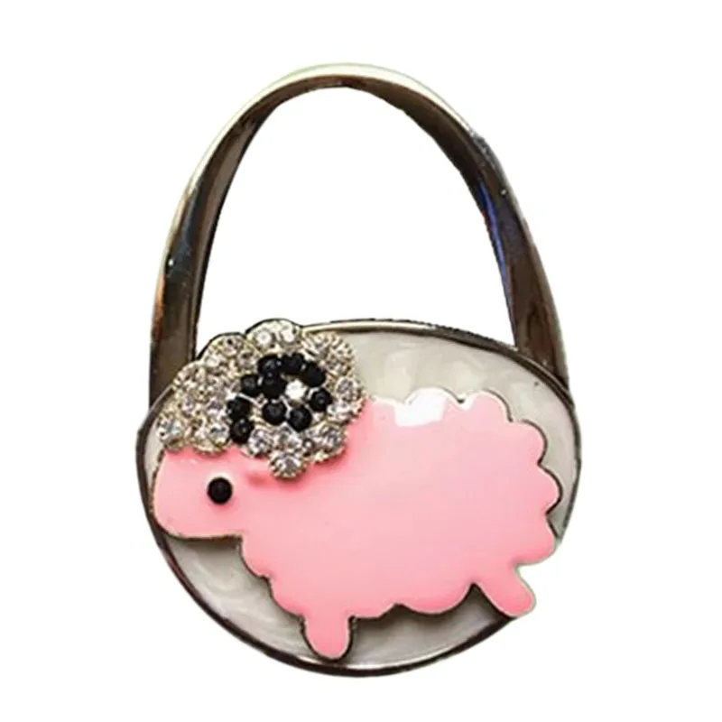 Lovely Colorful Folding Handbag Purse Tote Bag Hanger Decor Holder Table Hook For Gift New