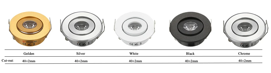 Instock Commerical Aluminum Spot 1W Adjustable Mounted Mini Cabinet Lights Led