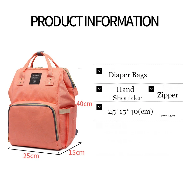 Kopen Mode Mummie Moederschap Luiertas Merk Grote Capaciteit Baby Tas Rugzak Designer Verpleging Zak voor Babyverzorging!