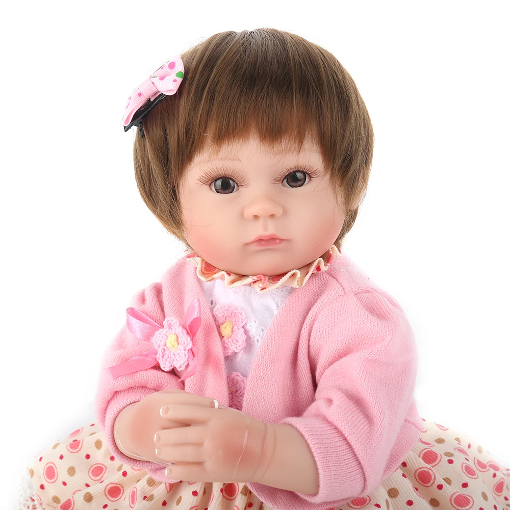 Детские мягкие игровые игрушки 40 см силиконовая кукла Reborn Baby Alive Bebe Boneca для