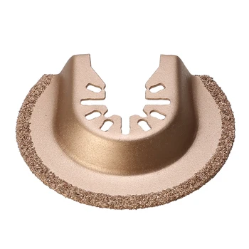 

Robust Semicircle Saw Blade 65mm Multi Tool Segment Saw Blade Half Circle Tungsten Carbide Gritted for Grout Tiles Power Tools
