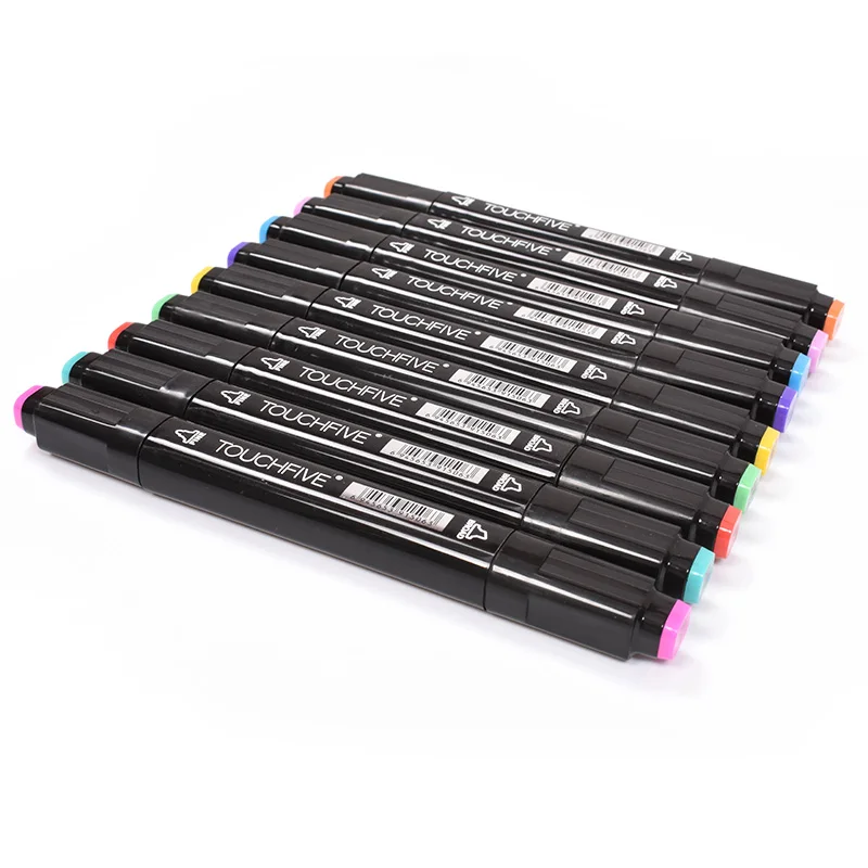 

TouchFIVE 168/48/40 Colors Pen Oily Alcoholic Sketch Marker Brush Pen Dual Head Sketch Markers Set for Manga Draw Art Supplies