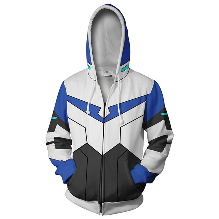 

2019 HIP HOP FASHION Avengers 3D Print Voltron: Defender of the Universe Hoodies Sweatshirts Zipper Clothes