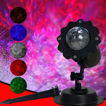 

LED Christmas Projector Projecting light Party Birthday Water Wave Lamp Halloween lighting Lawn Landscape Spotlight