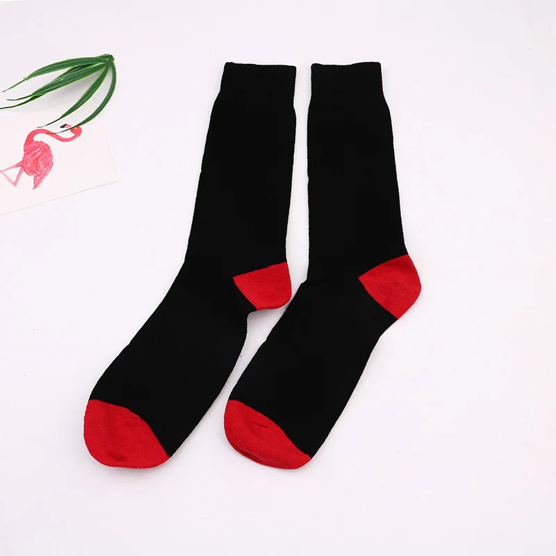 Hot Sale Casual Mens Long Socks New Autumn And Winter Plaid Multi-color Retro Cotton Dot socks - Цвет: Синий