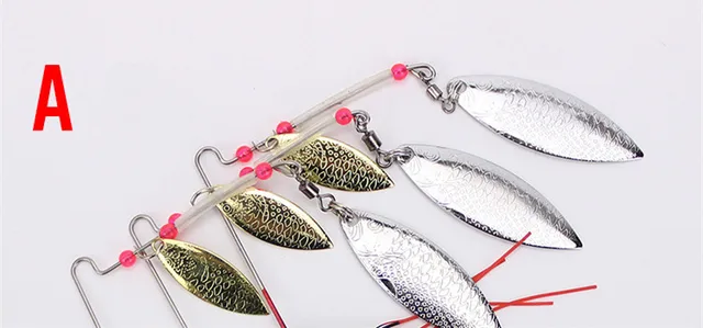 Strong Noisy Lure Spinner Fishing Rubber Jig Buzzbait Artificial