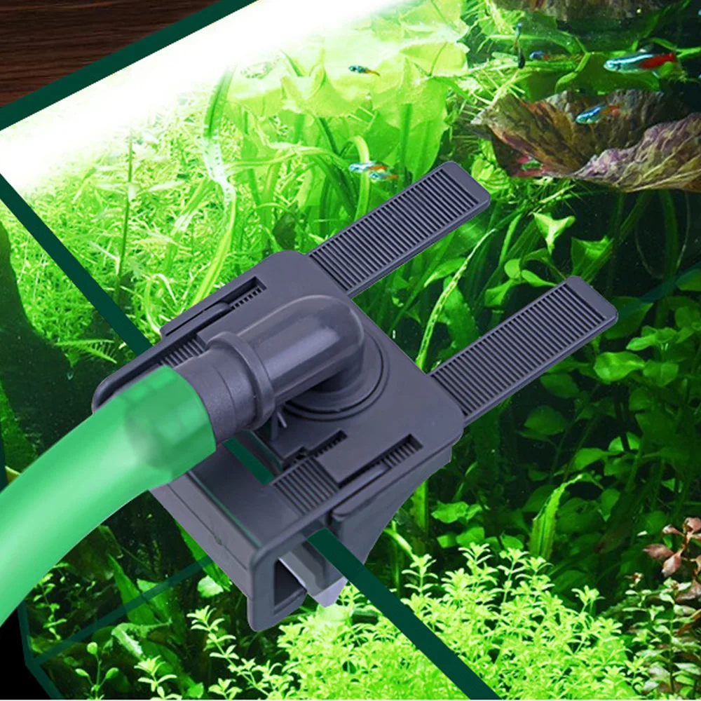 1Pc Aquarium Water Pipe Connector Fish Tank Mount Holder Inflow Outflow