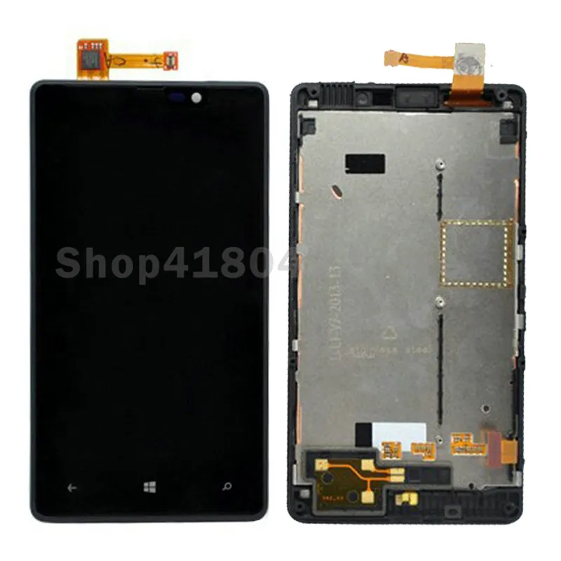 Для Nokia Lumia 820 ЖК-дисплей с сенсорным экраном дигитайзер рамкой Бесплатная