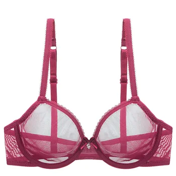 

AMX Women Transparent Bra Sexy Lace Bras Girls Lingerie Thin Fashion Breathable Plus Size Cup