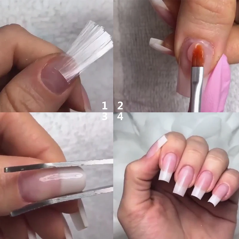  1M/Roll Professional Fiberglass Nail Extension Form for Nail Silk Extension Fibernails Acrylic Tips