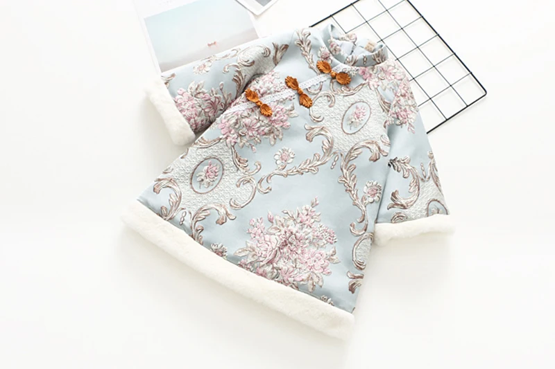 2018 Girls Winter Dress Chinese Style Traditional Child Tang Suit Embroidery Cheongsam Dresses Baby Qipao For New Year Dresses 2018 Girls Winter Dress Chinese Style Traditional Child Tang Suit Embroidery Cheongsam Dresses Baby Qipao For New Year Dresses
