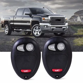 

DWCX 2pcs Replacement Remote 3 Button Key Keyless Transmitter Clicker Beeper Alarm L2C0007T for Chevrolet Colorado Hummer Truck