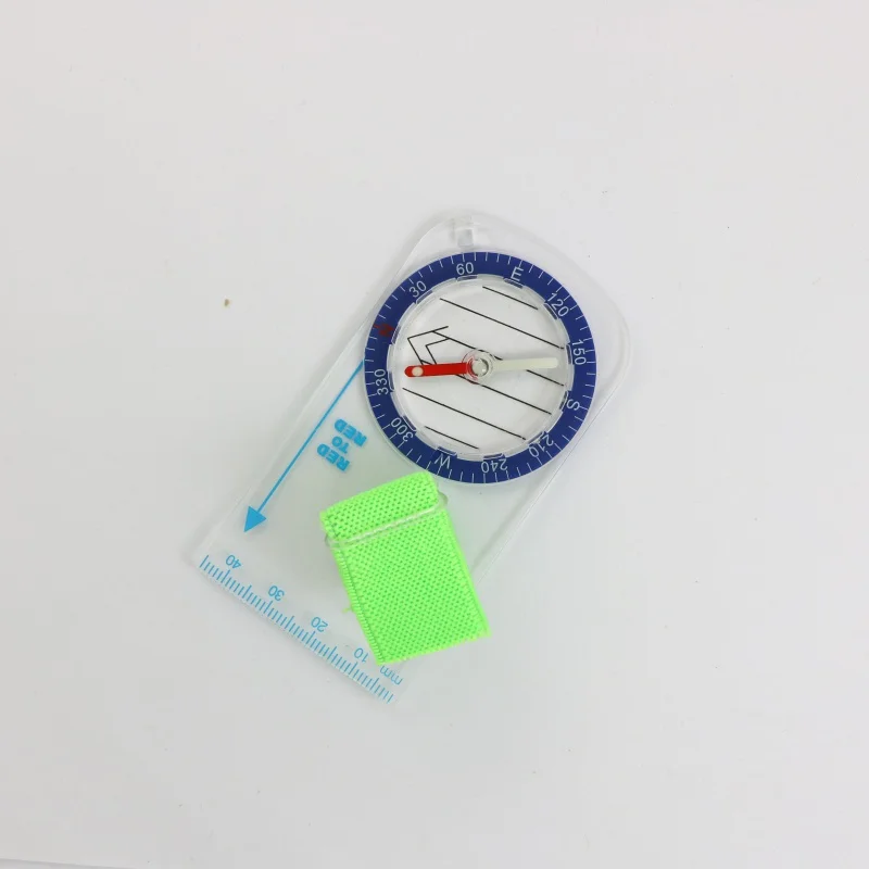 Compass Camping Outdoor Portable Thumb Directional Cross-country Race Hiking Baseplate Ruler Map Scale | Спорт и развлечения