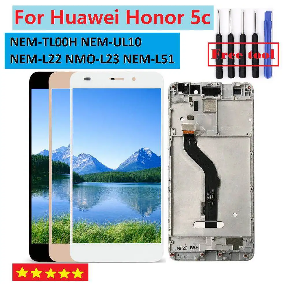 100% тест для Huawei Honor 5C NEM-TL00H NEM-UL10 NEM-L22 NMO-L23 NEM-L51 ЖК-дисплей Дисплей + Сенсорный экран