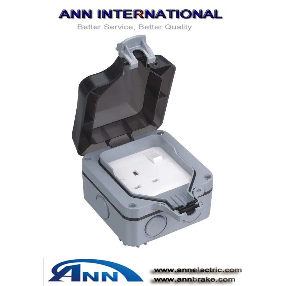 

IP66 WEATHERPROOF 13AMP SOCKET OUTLETS ,AP21 ,1 gang 13 amp double pole switched socket