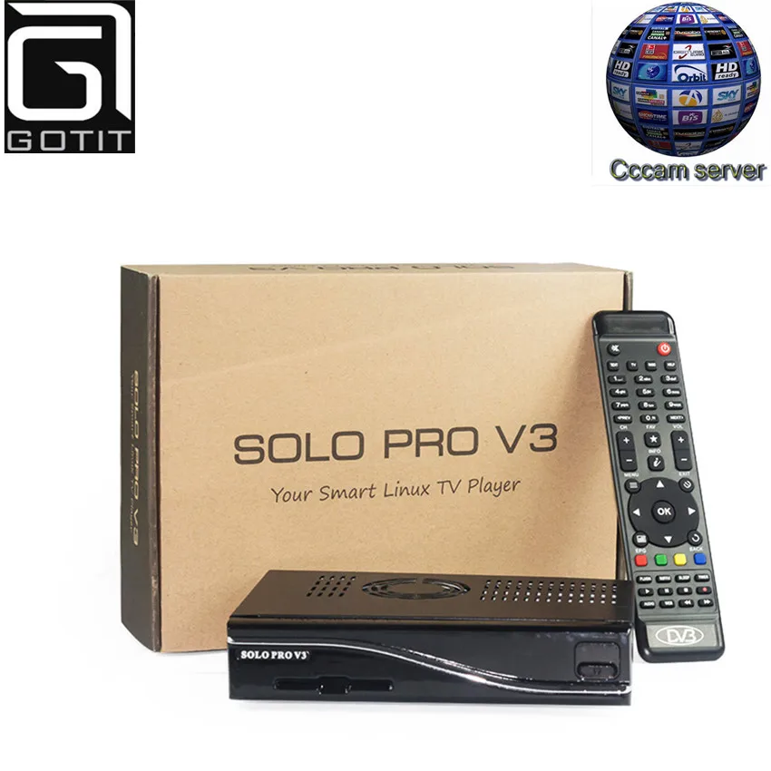 

Solo Pro V3 Satellite Receiver DVB-S2 Linux Enigma2 System with 1 Year Europe Spain UK French Italy Polish Germany CCcam Server