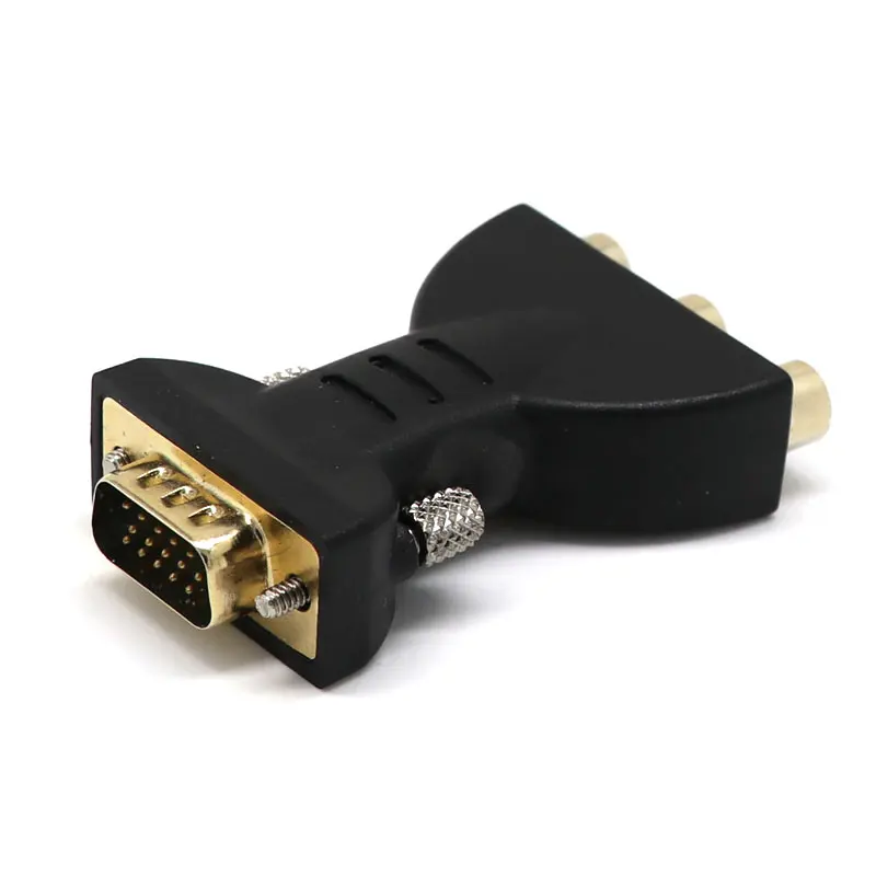 Лидер продаж 2019 15 Pin VGA штекер для 3 RCA видео Женский M/F разъем адаптера Jack конвертер