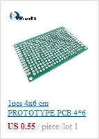 1 шт. 2x8 см Прототип PCB 2*8 см панель двойное покрытие/лужение PCB универсальная доска двухсторонняя PCB 2,54 мм доска