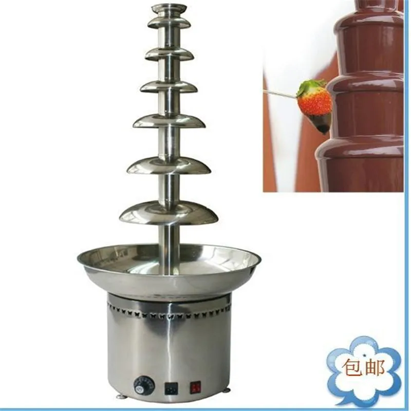 

110V 220V EU/AU/UK/US Commercial 7 Layers Electric Chocolate Fountain Machine High Quality Big Sale Only One machine For Sale