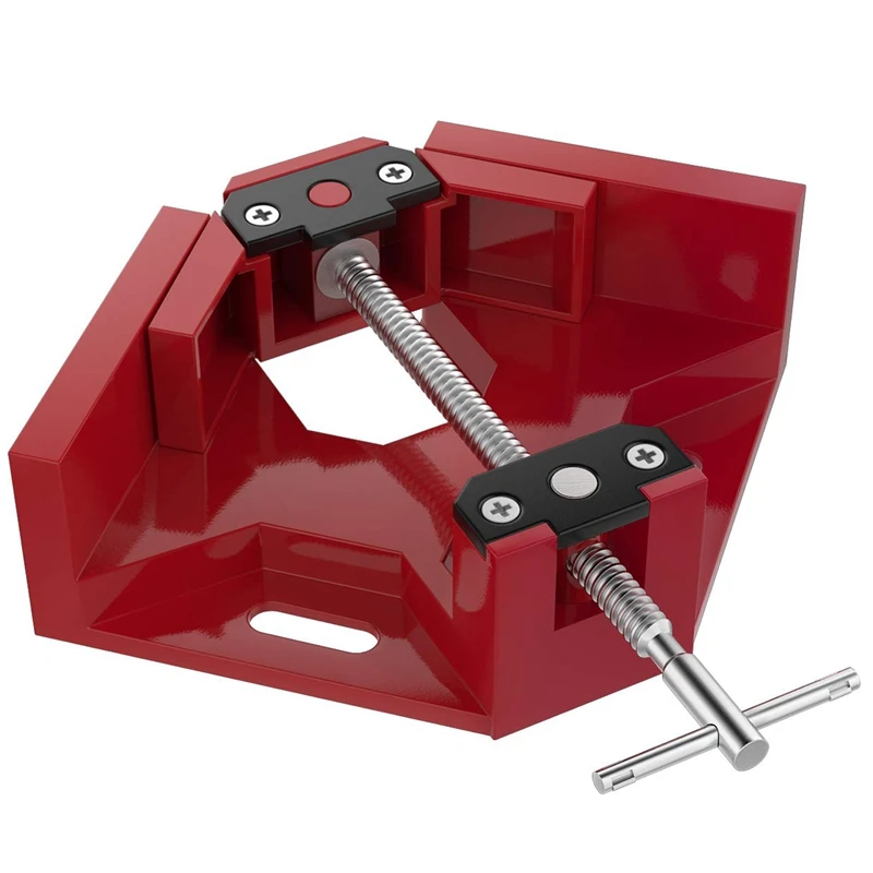  Right Angle Clamp Single Handle 90°Corner Clamp Aluminum Alloy Right Angle Clip Clamp Tool Woodwork