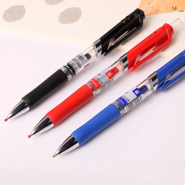 Gel Ink Pen Knock Type - 0.5mm, 10 colors