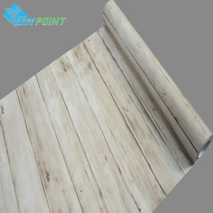 45cmX10m Waterproof Vinyl Wall Stickers Self-adhesive Wallpaper Old Furniture Wood Pattern Decorative Film Wardrobe Door Sticker