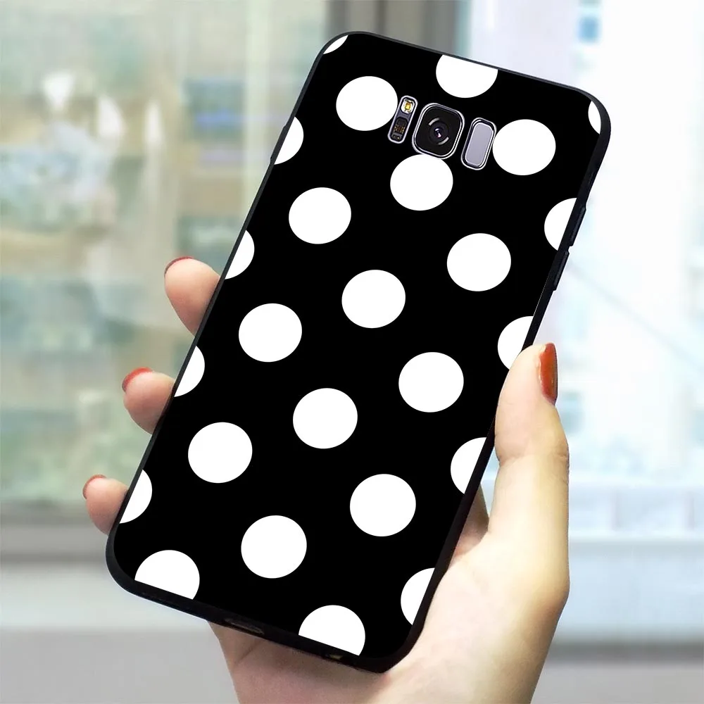 

Polka Dots Feather Soft TPU Case for Samsung Galaxy A3 2016 Phone Cover for A5 2016 A6 A7 2018 A8 A9 A10 A20 A30 A40 A50 A70