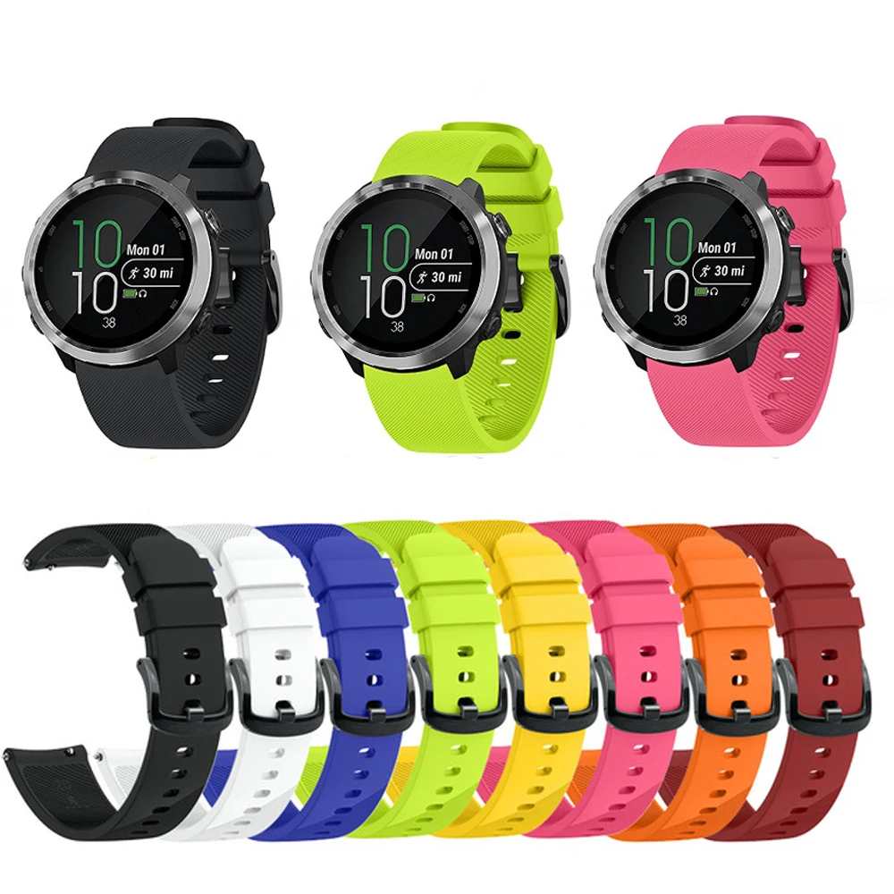 Силиконовый ремешок для наручных часов Garmin Vivoactive 3 Forerunner 645 Samsung Gear Sport S4 Сменные