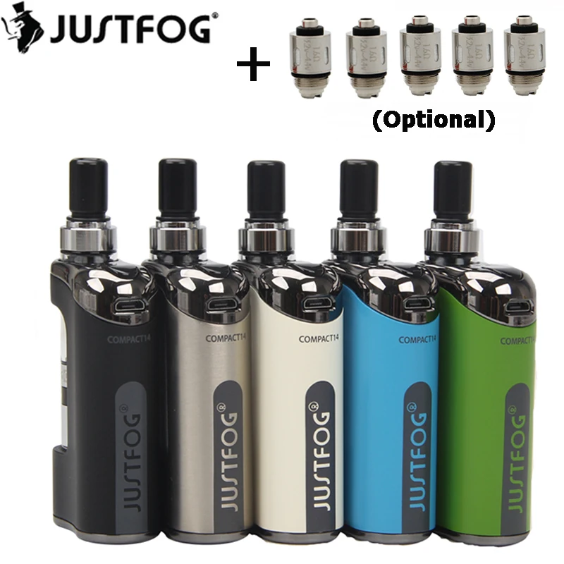 Оригинальный JustFog Compact 14 Комплект Compact14 бокс мод для электронных сигарет 1500 мАч