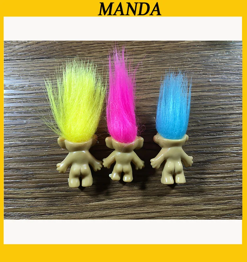 

1000pcs/lot Cute Mini Troll Toy Family Members Troll Kids Toys New Year's Birthday Gifts