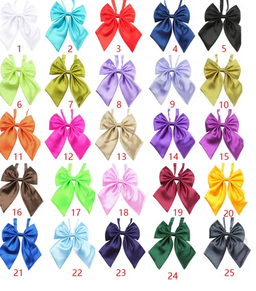 100 шт. галстуки-бабочки для домашних животных однотонные Регулируемый для собаки кошки, аксессуары для свадьбы, галстуки для животных Галстуки собака праздничные изделия, принадлежности для Рождества - Цвет: Mix colors