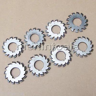 

Set 8Pcs Module 1 PA20 Bore22 #1-8 Involute Gear Cutters