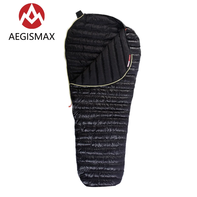 Сверхлегкий спальный мешок AEGISMAX для кемпинга на открытом воздухе 95% гусиный пух