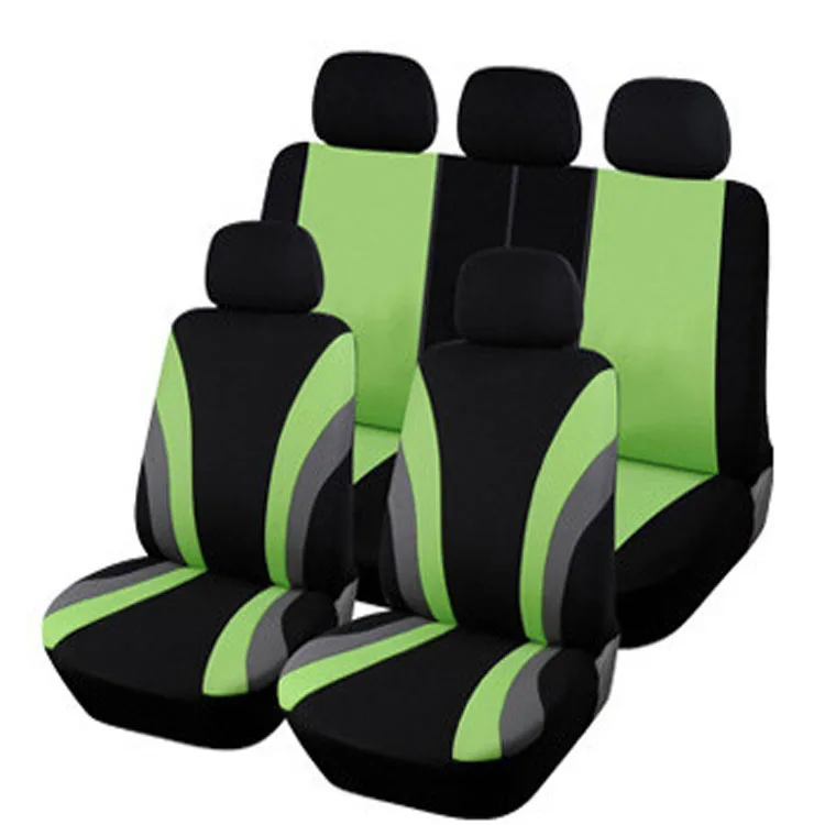 

High Quality Car Seat Covers Universal Fit Polyester 3MM Composite Sponge Car Styling lada car cases seat cover accessories