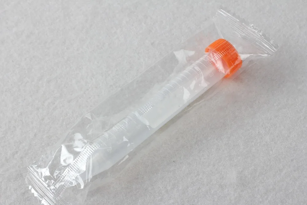 100pcs/lot 15ml Plastic centrifuge tube screw cap sharp bottom Cyclohexane sterilization Vial Clear PP Container Laboratory plastic test tubes centrifuge tube