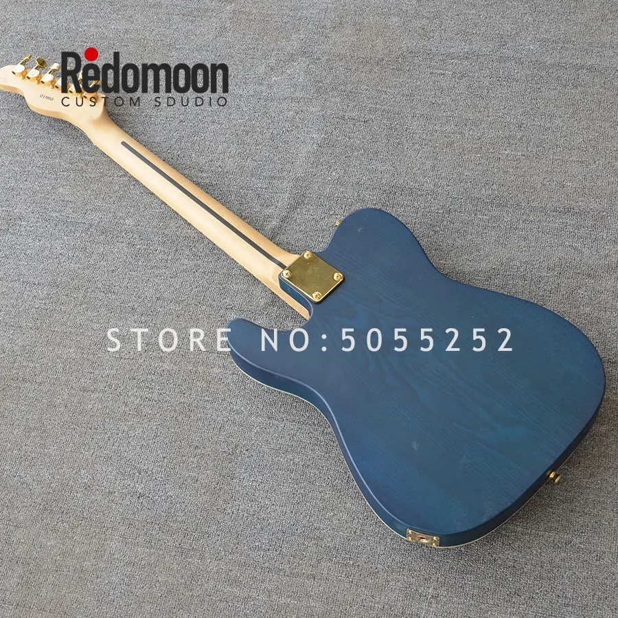 Завод на заказ Tele электрогитара с золотыми hardwares клен Топ золы тела музыкальный