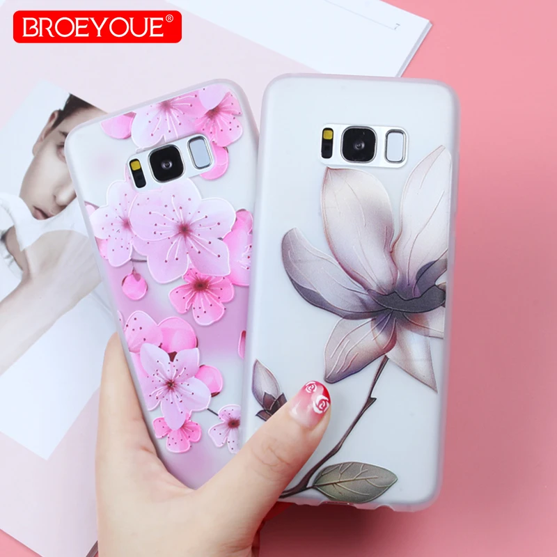 

FloralCase For Samsung Galaxy A6 Plus 2018 A5 2017 J2 J3 J5 J7 A3 A5 A7 2016 J6 2018 S8 S7 Edge S9 Plus 3D Relief Silicone Case